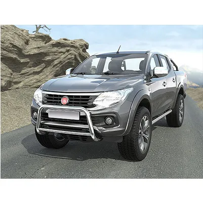 BULL BAR 60 INOX BRILL CON TRAVERSA 42 CON OMOLOGAZIONE EUROPEA