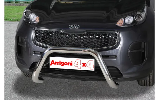 BULL BAR INOX 70 LUCIDO CON OMOLOGAZIONE EUROPEA 1