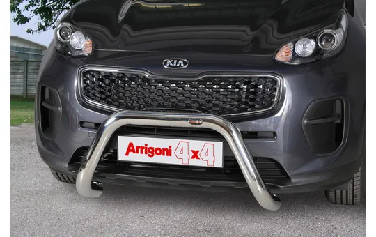 BULL BAR INOX 70 LUCIDO CON OMOLOGAZIONE EUROPEA 2