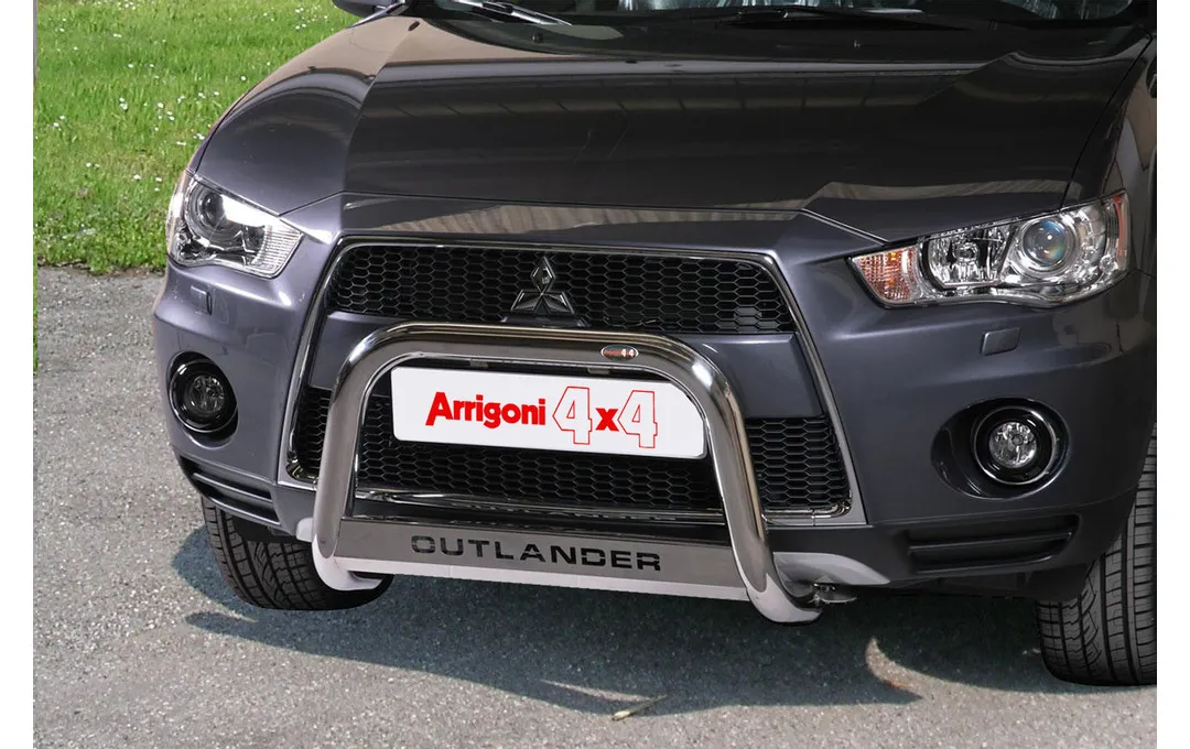 BULL BAR MIRROR INOX 60 LUCIDO C/SCRITTA CON OMOLOGAZIONE EUROPEA per