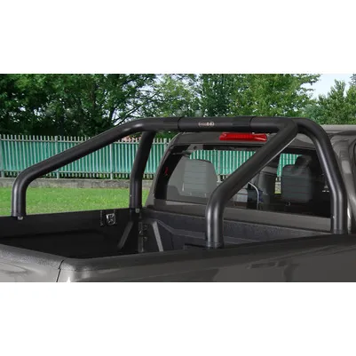 ROLL BAR STAINLESS STEEL BLACK COATED CLUB CAB