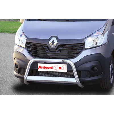 BULL BAR MIRROR INOX 60 LUCIDO C/TRAVERSA C/OMOLOGAZIONE EUROPEA