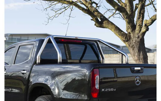 ROLL BAR STAINLESS STEEL SHINY DIAM 60 DOUBLE CAB 1