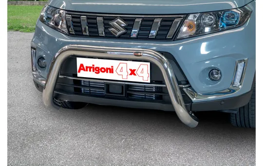 BULL BAR INOX 70 LUCIDO CON OMOLOGAZIONE EUROPEA 1