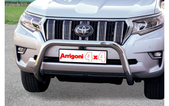 BULL BAR INOX 70 LUCIDO CON OMOLOGAZIONE EUROPEA 1