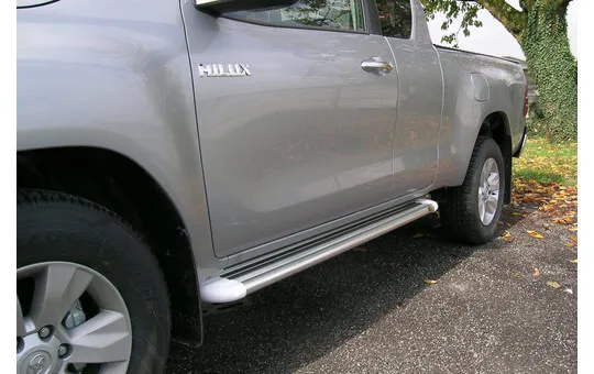 ALU RUNNING BOARD S50 WHITE EXTRACAB 2