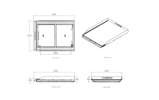 PIANALE ESTRAIBILE CARRYBOY PER DOPPIA CABINA 7