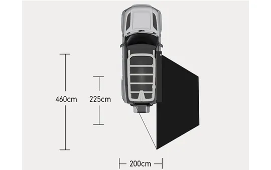 TENDALINO/AWNING 180 WILD LAND PER LATODESTRO 7