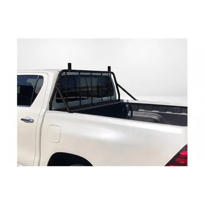 BED SEPARATOR DOUBLE CAB/EXTRA CAB BLACK PAINTED WHITH TUBE HOLDER