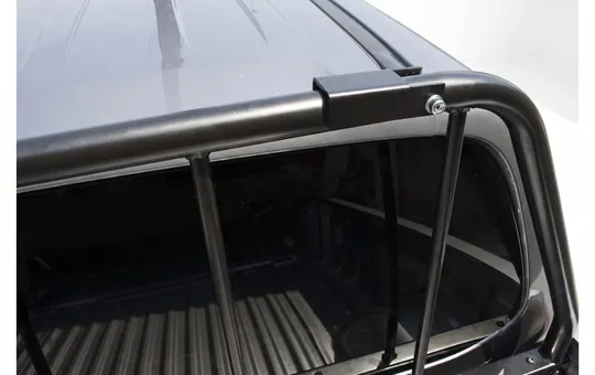 BED SEPARATOR DOUBLE CAB/CLUB CAB BLACKPAINTED With tube holder 2